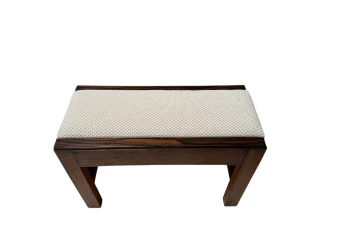 Art Deco Modernist Stool with De Ploeg fabric, 1920s